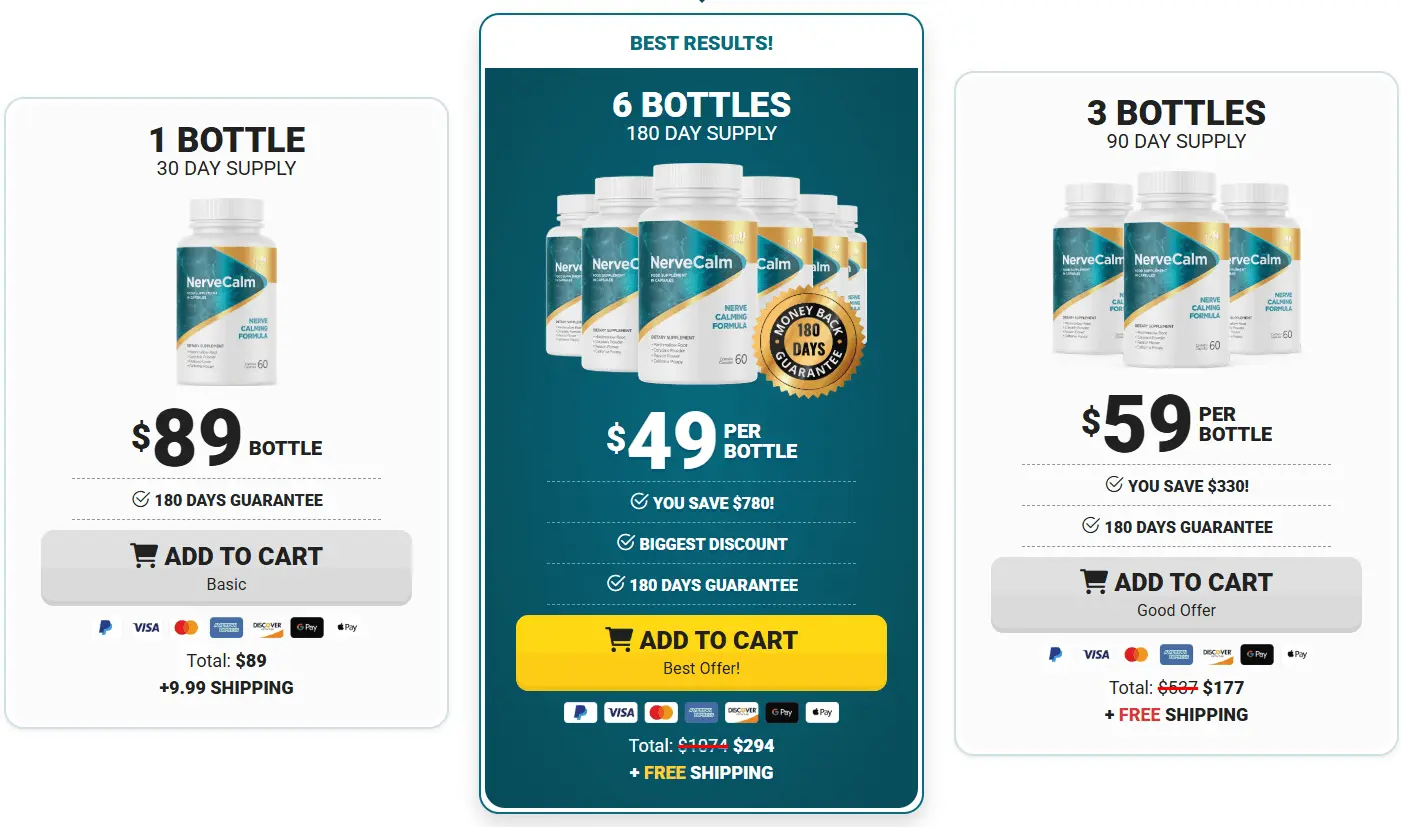 Buy NerveCalm 6 Bottles